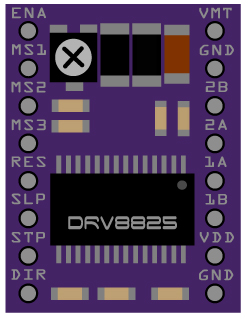Ovladač krokového motoru DRV8825