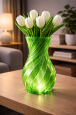 Transparentný zelený PETG filament 1,75 mm – 1 kg