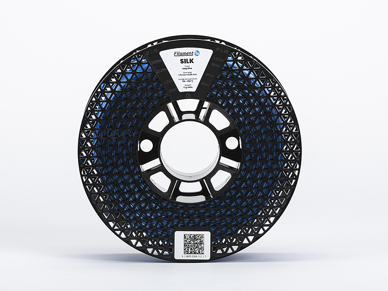 SILK PLA filament v nebesky modré – Hedvábný lesk pro vaše 3D výtisky