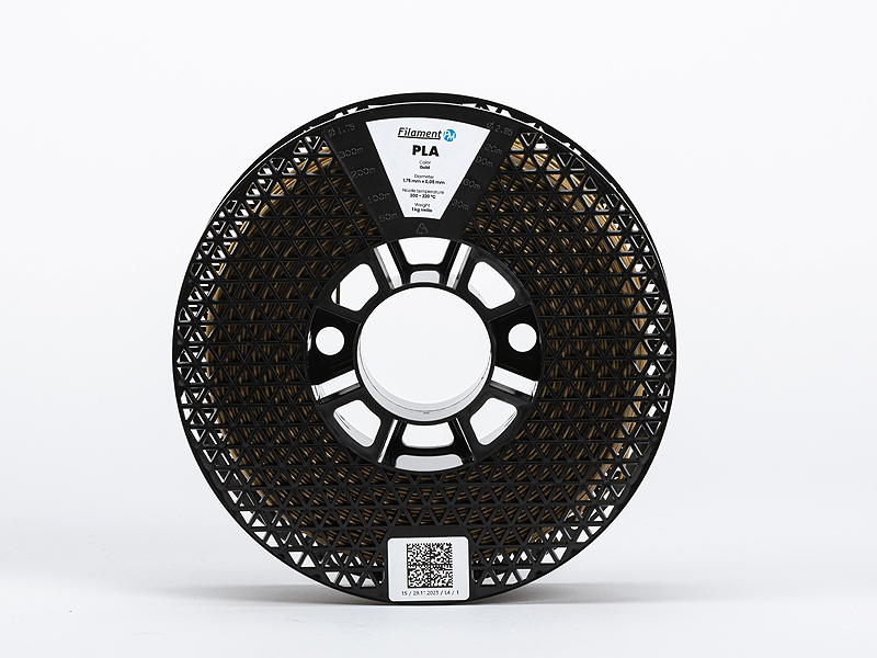 Filament PM PLA Zlatá 1,75 mm 1 kg – metalický PLA filament