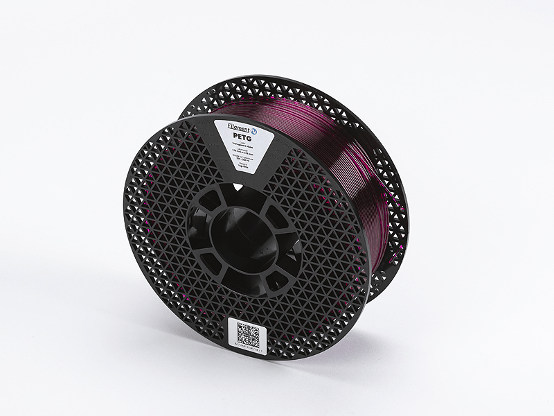 PETG filament transparentná fialová 1,75 mm – 1 kg