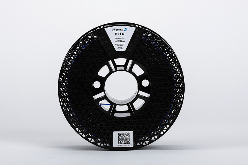 PETG transparentní modrý 1,75 mm 1 kg | Průsvitný filament