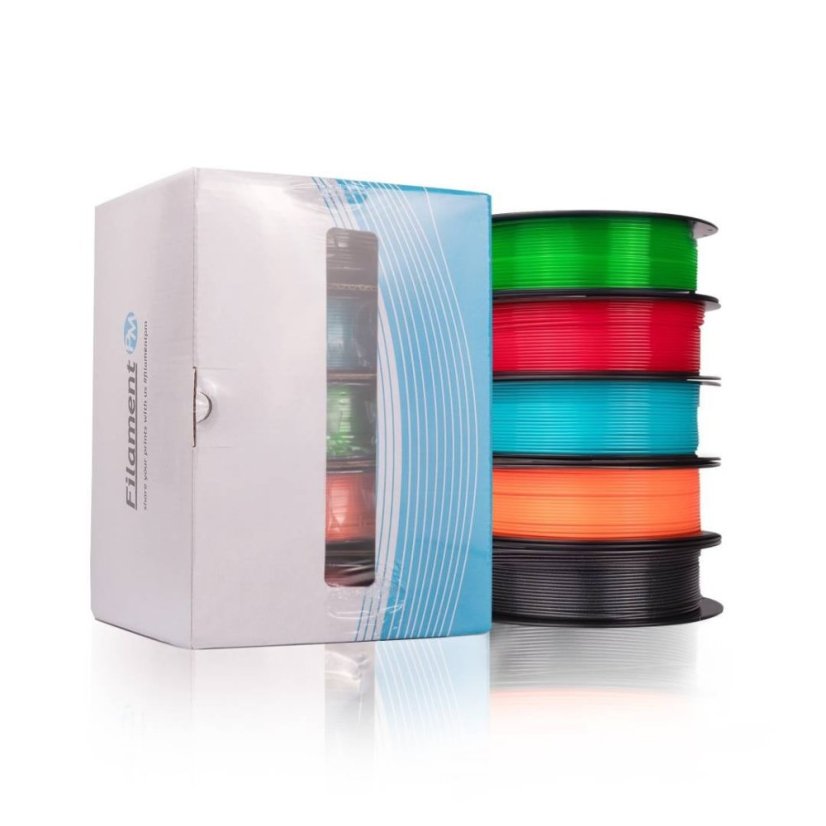 PETG Tasty Pack - Sada 5 filamentů od Filament-PM (1,75 mm, 5x0,3 kg)