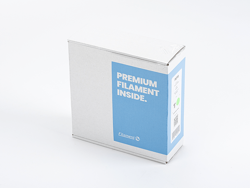 Transparentný zelený PETG filament 1,75 mm – 1 kg