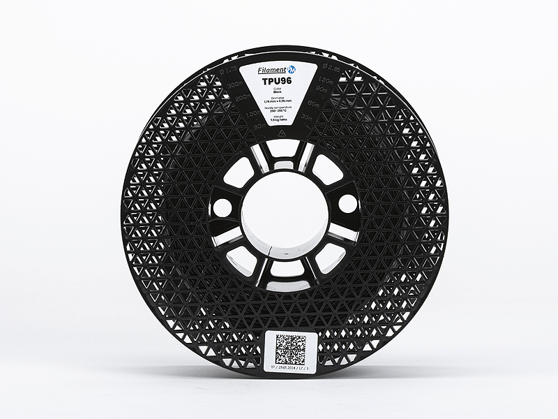 TPU 96A čierny filament 1,75 mm – 0,5 kg