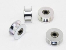 Řemenice 6mm bez ozubení s ložiskem 5mm