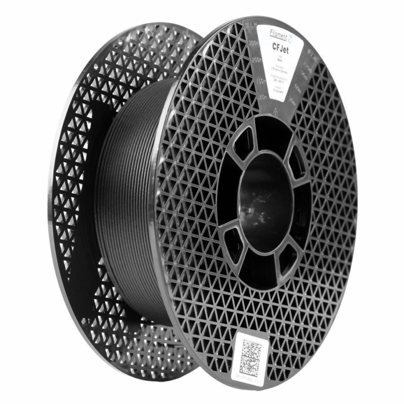 Filament PM PETG CFJet Carbon čierny, 1,75 mm, 0,5 kg – detail novej cievky