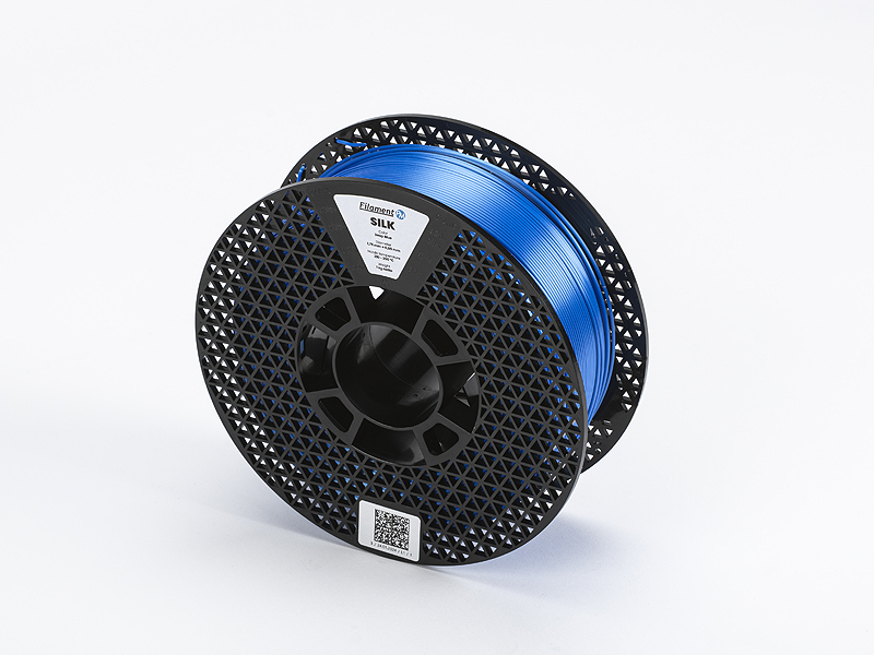 SILK PLA filament v nebesky modré – Hedvábný lesk pro vaše 3D výtisky