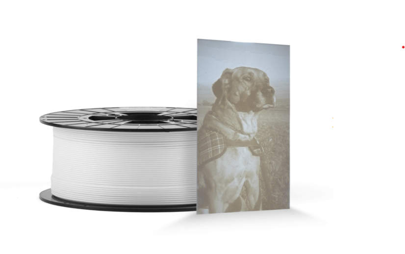 PLA Lithophane filament 1,75 mm 1 kg – speciální PLA filament pro lithophany