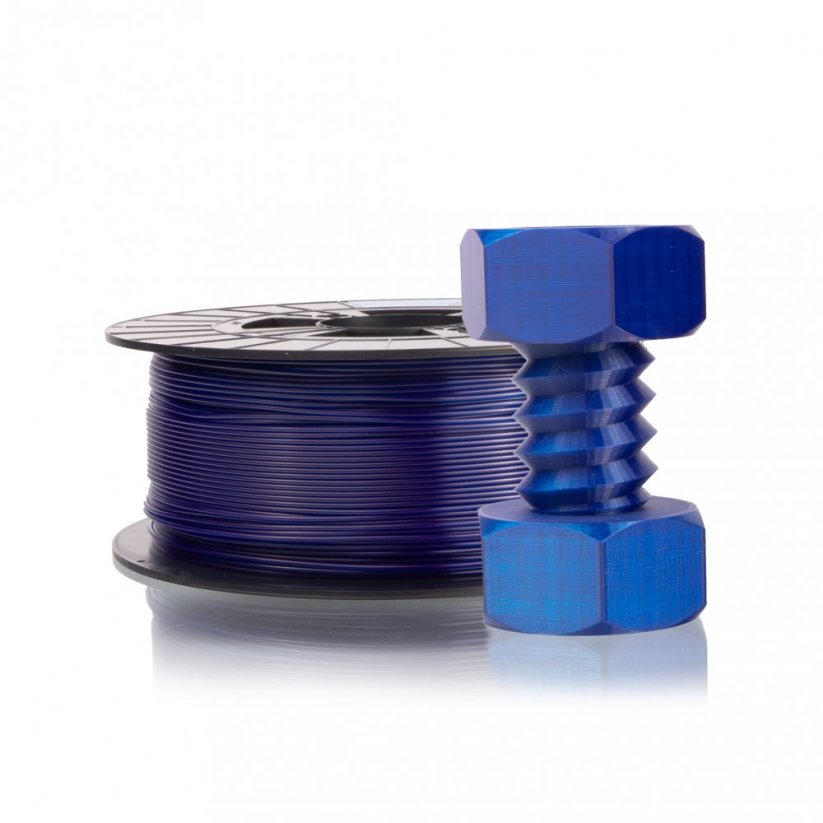 PETG transparentní modrý filament