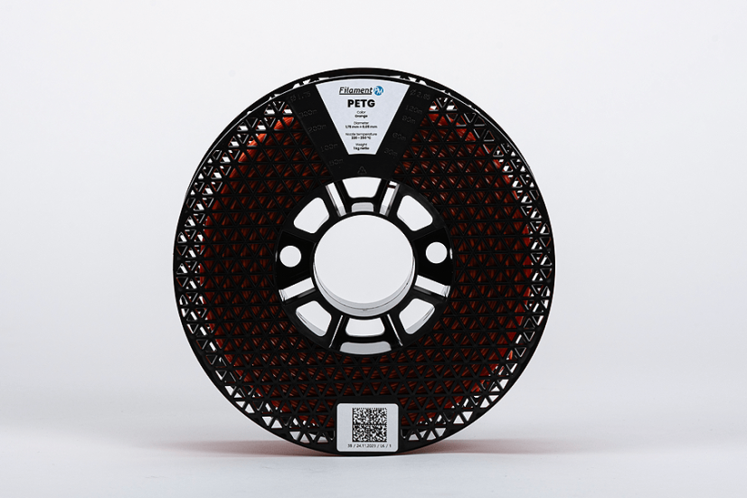 Oranžový PETG filament 1,75 mm – odolný materiál pro 3D tisk