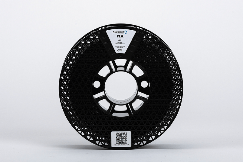 Čierný PLA tlačový materiál - filament 2kg