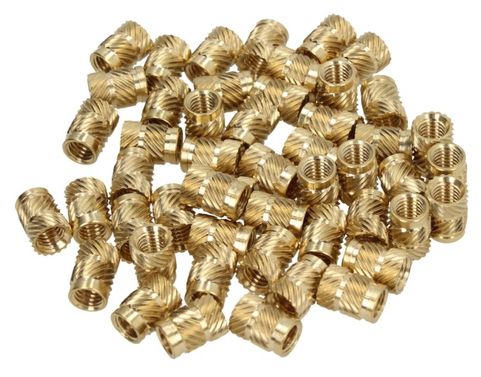 10pcs Brass Insert Threaded M3