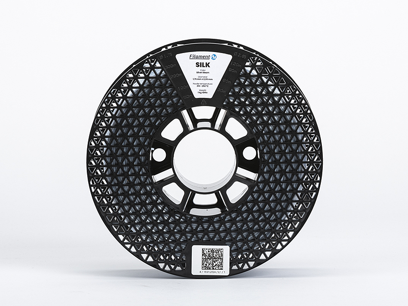 FILAMENT 1,75 PLA - SILK - Silver Gleam 1 KG