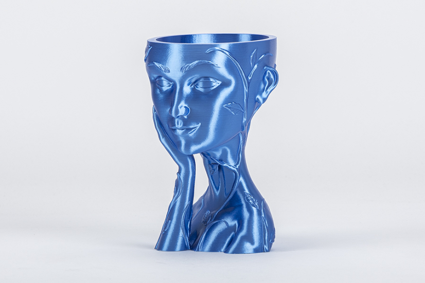 SILK PLA filament v nebesky modré – Hedvábný lesk pro vaše 3D výtisky