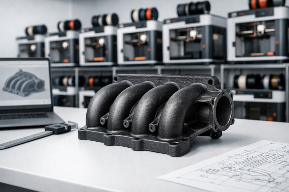 Zakázkový FDM 3D tisk technického dílu v profesionálním prostředí
