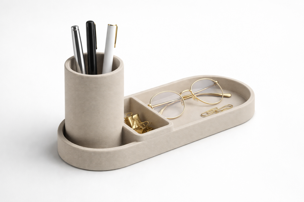 3D tištěný organizér na pracovní stůl