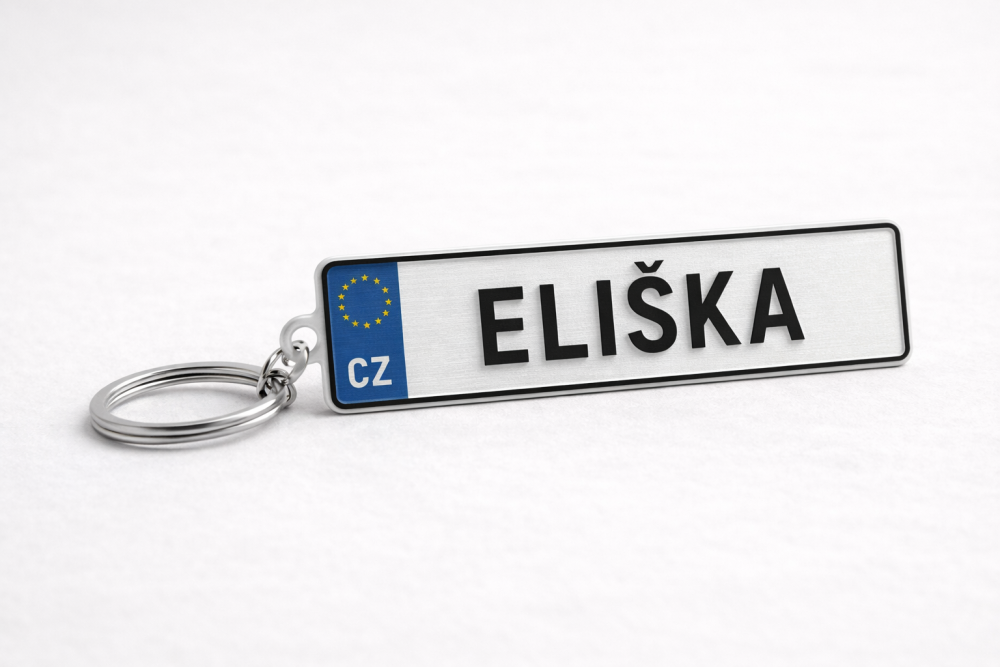 Personalizovaná 3D tištěná klíčenka s vlastním textem